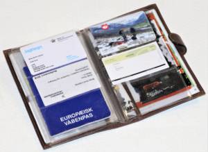 Leather document wallet