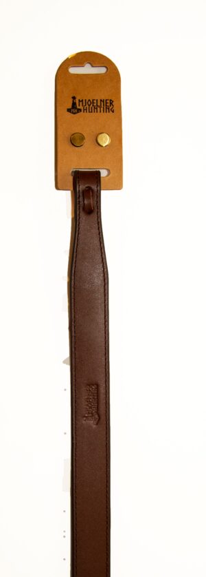 Haglgeværrem læder brun