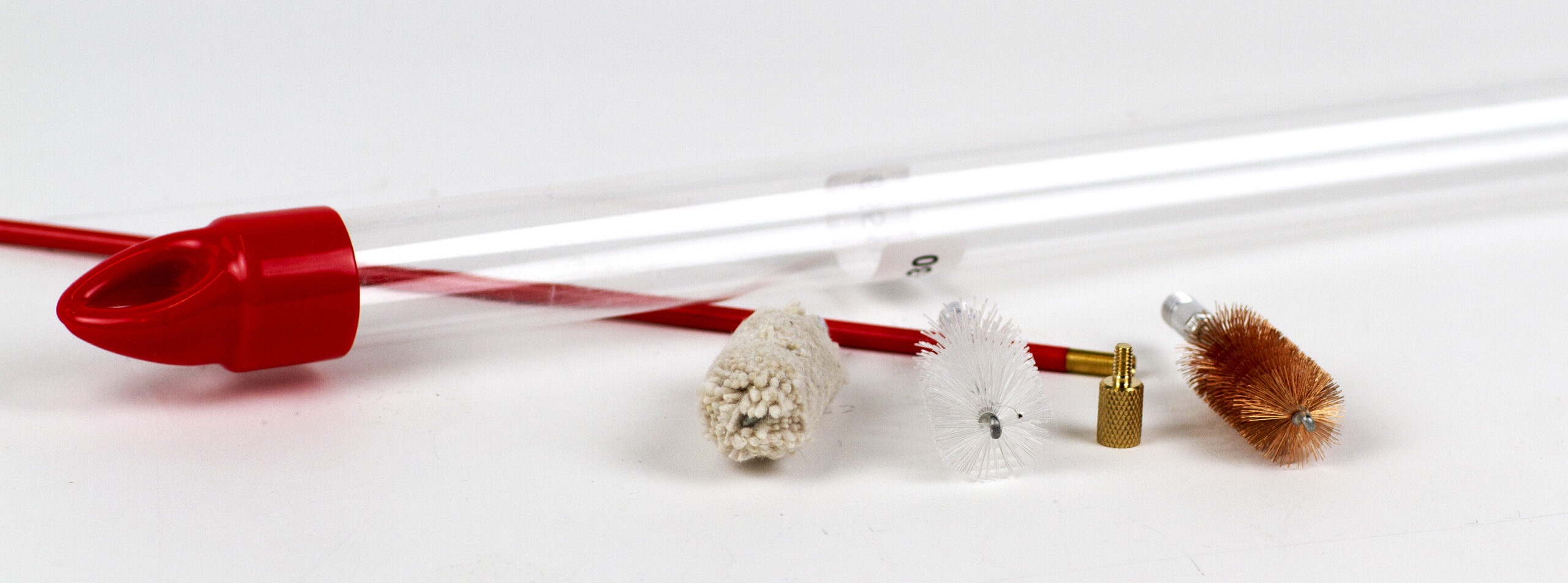 Rensesæt .177 Cal. PVC belagt stål rensestok med kuglelejehåndtag og 3 børster.